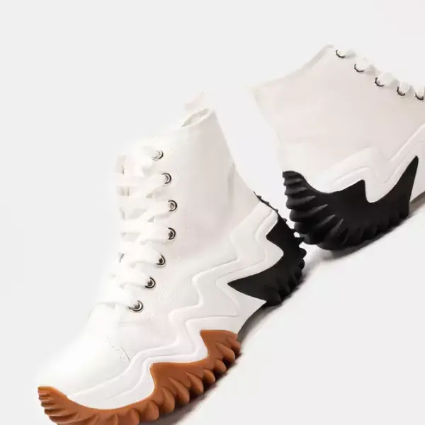 Luigi - Γυναικεία Sneakers Πάνινα Τρακτερωτά 3607704 Λευκό 3607704