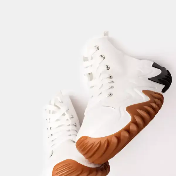 Luigi - Γυναικεία Sneakers Πάνινα Τρακτερωτά 3607704 Λευκό 3607704