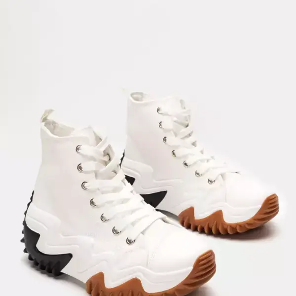 Luigi - Γυναικεία Sneakers Πάνινα Τρακτερωτά 3607704 Λευκό 3607704