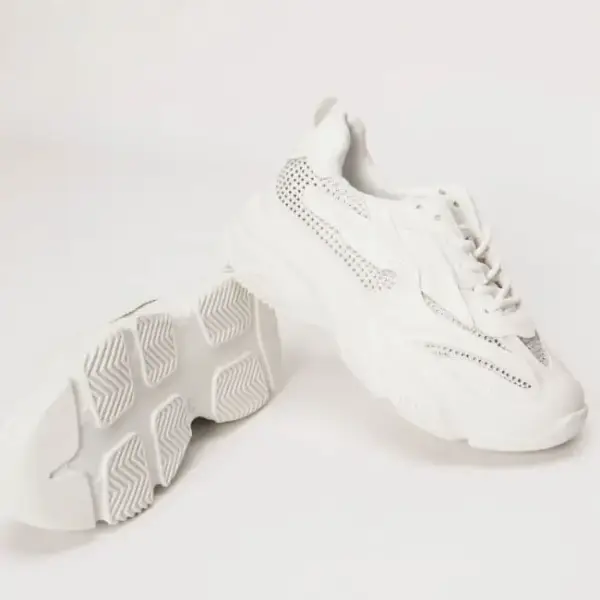 Luigi - Γυναικεία Sneakers με Strass 3728904 Λευκό 3728904