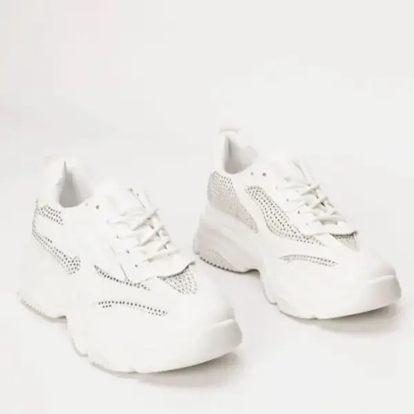 Luigi - Γυναικεία Sneakers με Strass 3728904 Λευκό 3728904