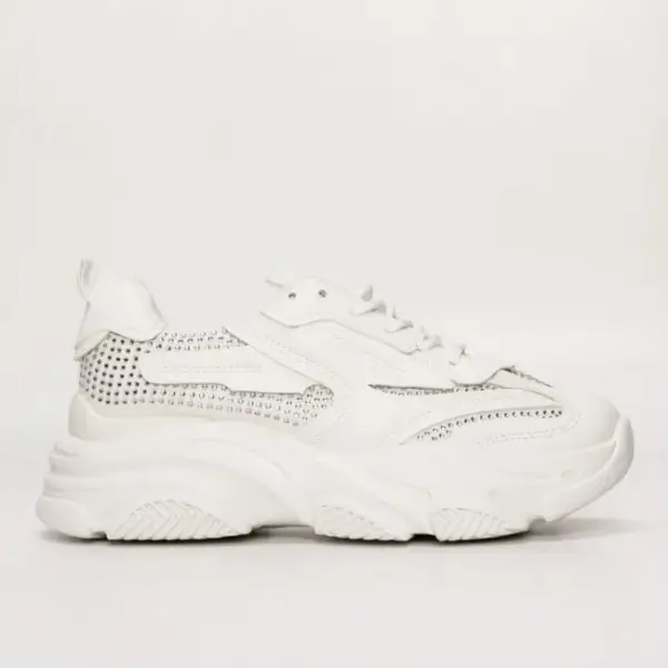 Luigi - Γυναικεία Sneakers με Strass 3728904 Λευκό