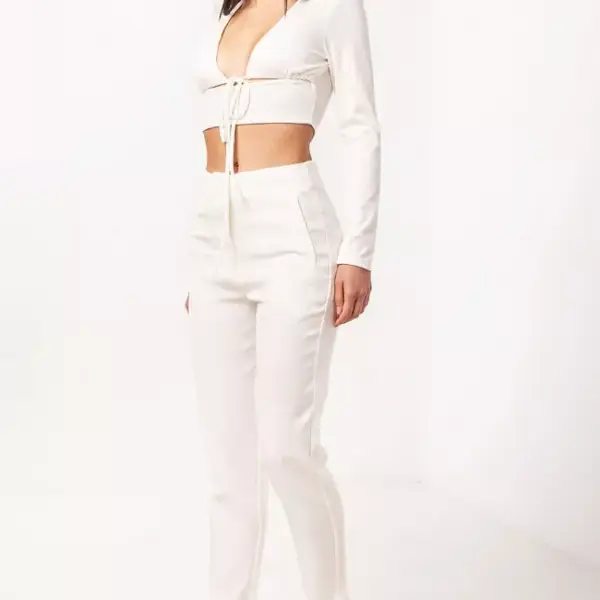 Luigi - Παντελόνι με Τσέπες 3806904 Λευκό