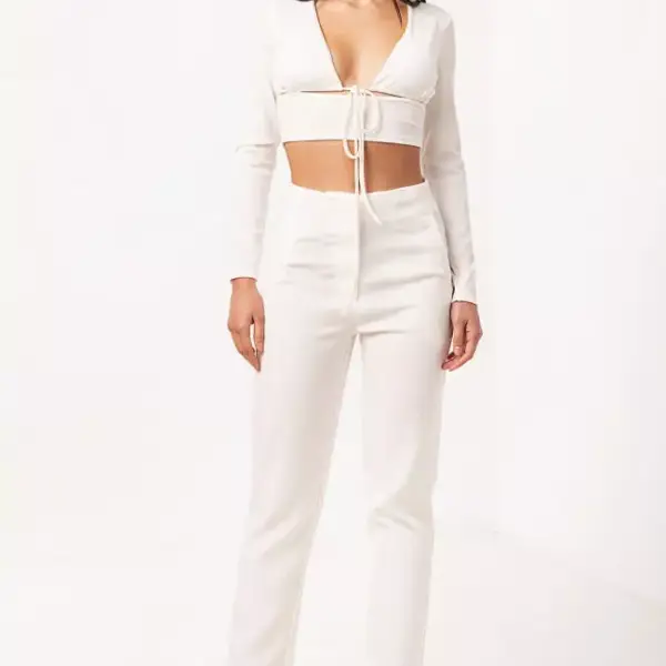 Luigi - Παντελόνι με Τσέπες 3806904 Λευκό 3806904