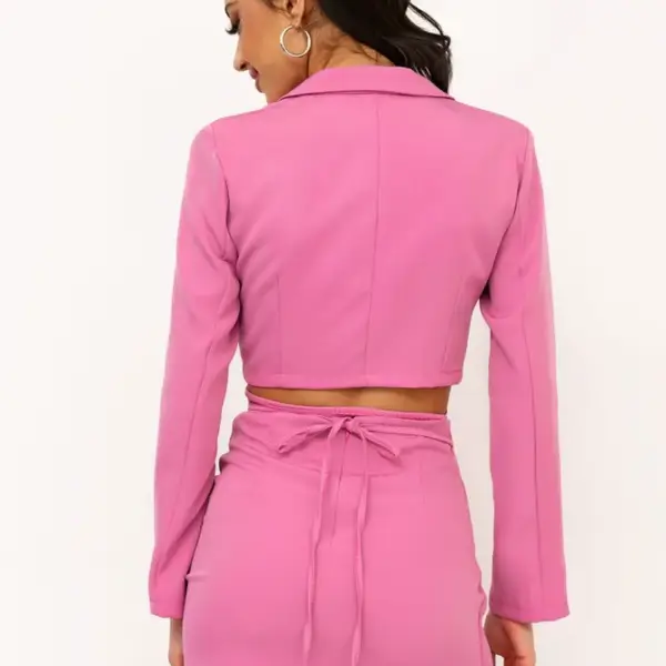 Luigi - Σετ Ρούχων Σακάκι με Κορδόνια & Φούστα Φάκελος 3819707 Ροζ 3819707