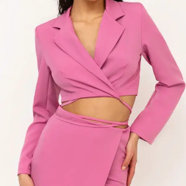 Luigi - Σετ Ρούχων Σακάκι με Κορδόνια & Φούστα Φάκελος 3819707 Ροζ 3819707