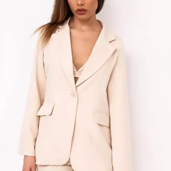 Luigi - Σετ Ρούχων 3τμχ Σακάκι με Μπουστάκι & Παντελόνι 3829502 Μπεζ 3829502