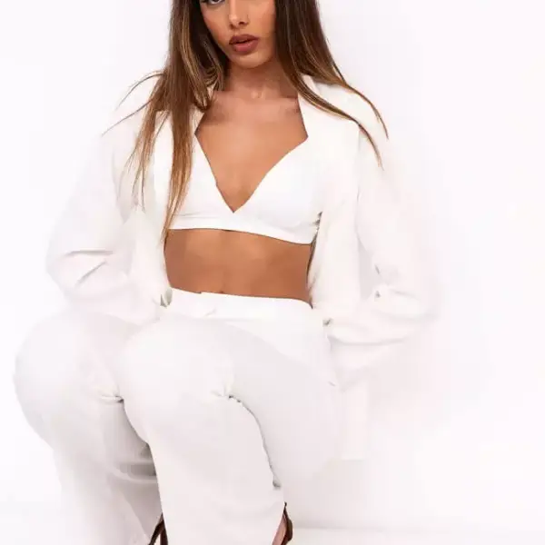 Luigi - Σετ Ρούχων 3τμχ Σακάκι με Μπουστάκι & Παντελόνι 3829504 Λευκό