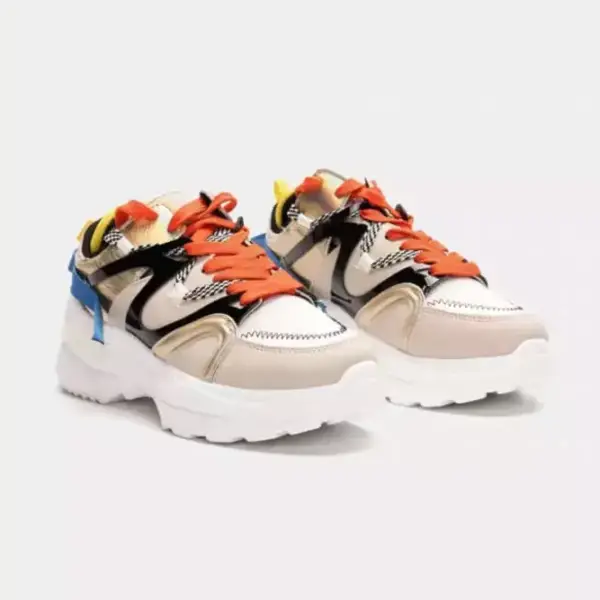 Luigi - Γυναικεία Sneakers σε Συνδυασμό Χρωμάτων 3834302 Μπεζ 3834302