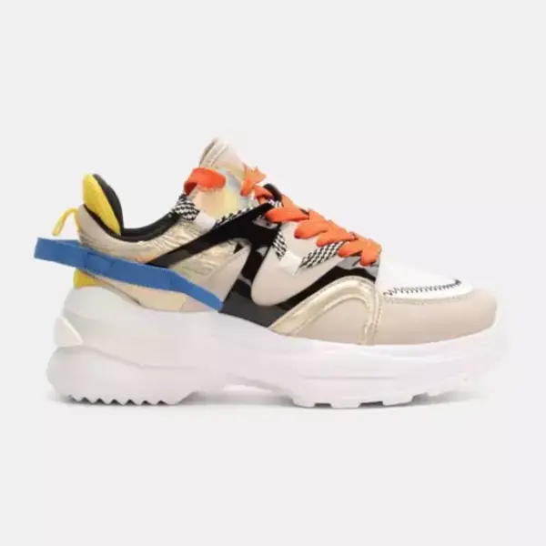 Luigi - Γυναικεία Sneakers σε Συνδυασμό Χρωμάτων 3834302 Μπεζ