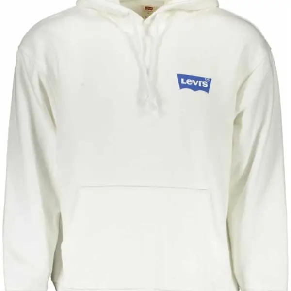Levi's -  Ανδρικό Φούτερ με Κουκούλα και Τσέπες 38479-0008 Λευκό