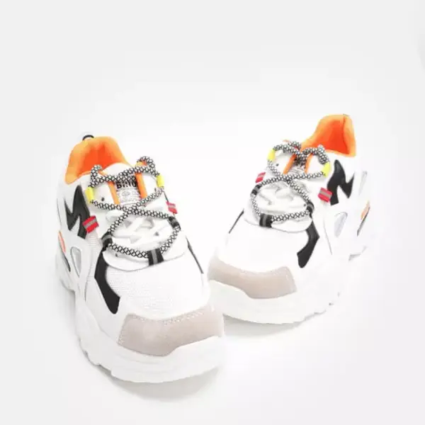 Luigi - Γυναικεία Sneakers σε Συνδυασμό Υλικών & Χρωμάτων 3868335 Πορτοκαλί 3868335