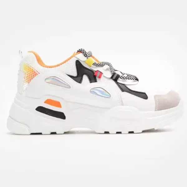 Luigi - Γυναικεία Sneakers σε Συνδυασμό Υλικών & Χρωμάτων 3868335 Πορτοκαλί