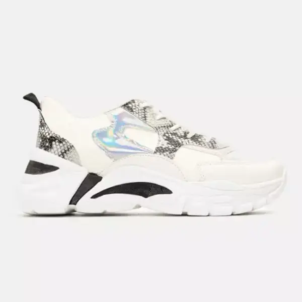 Luigi - Γυναικεία Sneakers σε Συνδυασμό Υλικών & Χρωμάτων 3878304 Λευκό