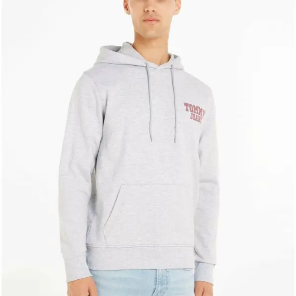 Tommy Hilfiger - Ανδρικό Φούτερ με Κουκούλα DM0DM16365-PJ4 Γκρι