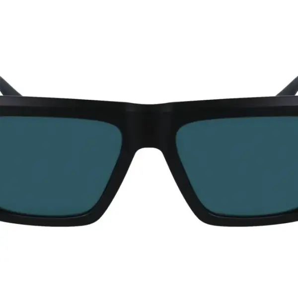 Calvin Klein - Ανδρικά Γυαλιά Ηλίου με μαύρο Κοκκάλινο σκελετό και πετρόλ φακό σε τετράγωνο σχήμα CKJ23653S 002 Πετρόλ