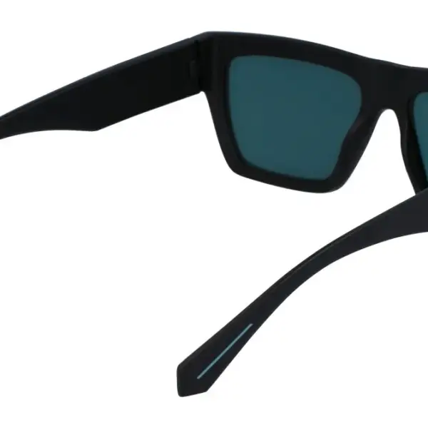 Calvin Klein - Ανδρικά Γυαλιά Ηλίου με μαύρο Κοκκάλινο σκελετό και πετρόλ φακό σε τετράγωνο σχήμα CKJ23653S 002 Πετρόλ