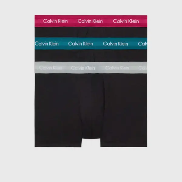 Calvin Klein - Ανδρικά Μποξεράκια Low Rise Trunk 3Pack 0000U2664G-MXB Μαύρο