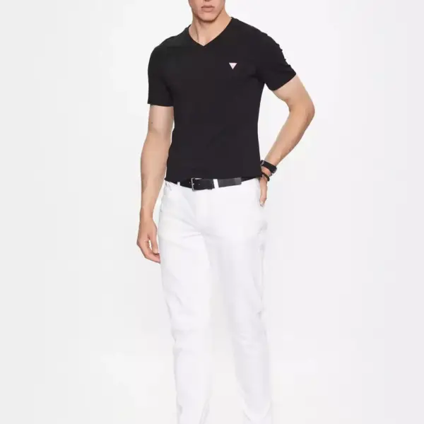 Guess - Ανδρικό T-shirt Slim Fit M2YI32J1314-JBLK Μαύρο