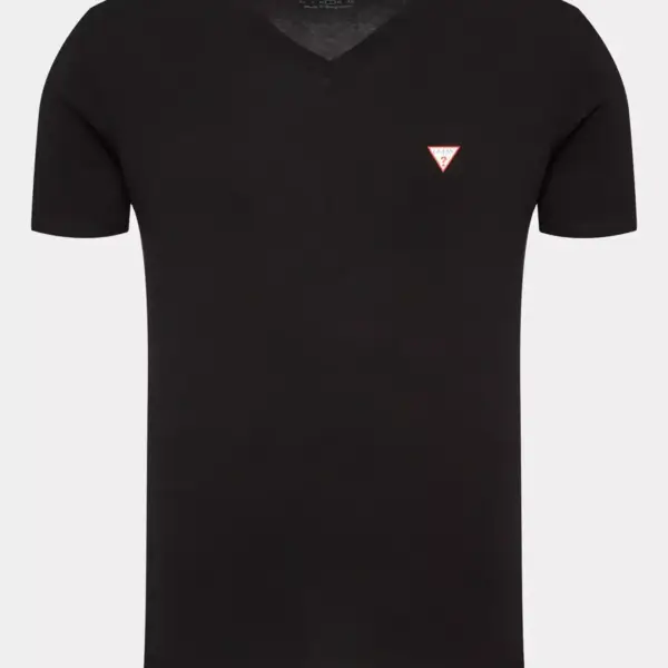 Guess - Ανδρικό T-shirt Slim Fit M2YI32J1314-JBLK Μαύρο