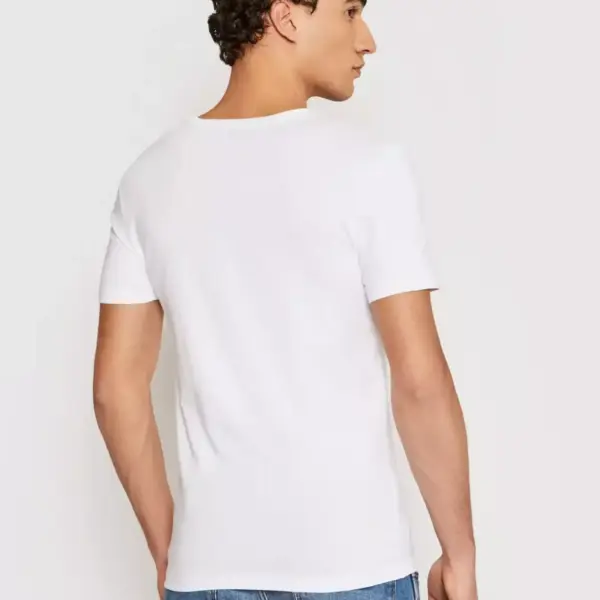 Guess - Ανδρικό T-shirt Slim Fit U97M01JR003-A009 Λευκό