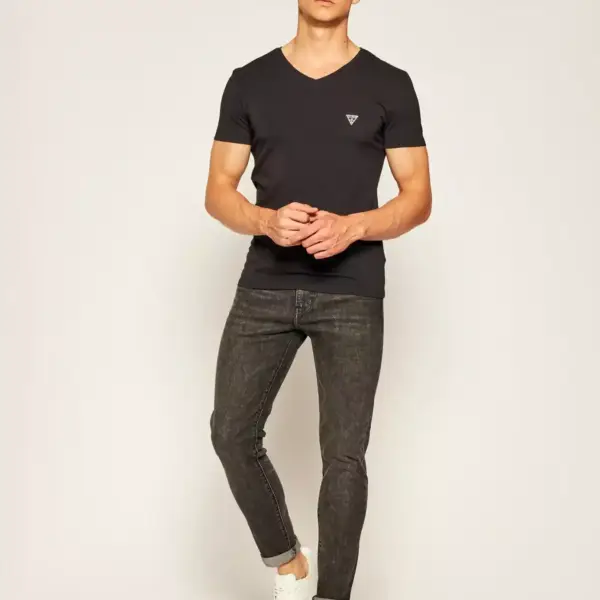 Guess - Ανδρικό T-shirt Slim Fit U97M01JR003-A996 Μαύρο