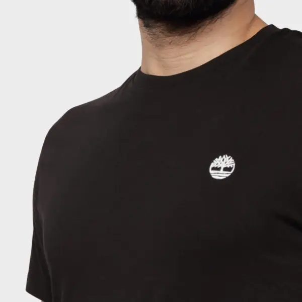 Timberland - Ανδρικό T-shirt με Λογότυπο Oyster River Logo Tee TB0A2BR3-001 Μαύρο