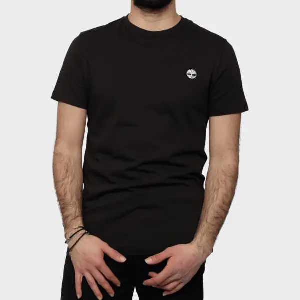 Timberland - Ανδρικό T-shirt με Λογότυπο Oyster River Logo Tee TB0A2BR3-001 Μαύρο