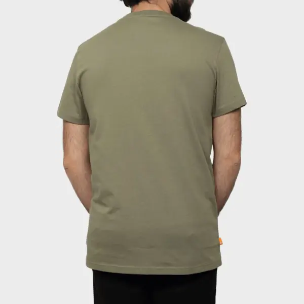 Timberland - Ανδρικό T-shirt με Λογότυπο Oyster River Logo Tee TB0A2BR3-590 Λαδί