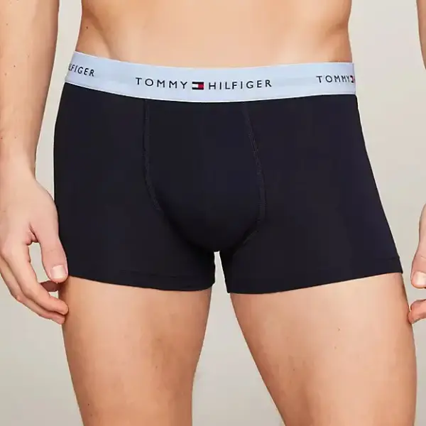 Tommy Hilfiger - Ανδρικά Μποξεράκια 3Pack Wb Trunk UM0UM02763-0XZ Μπλε UM0UM02763-0XZ
