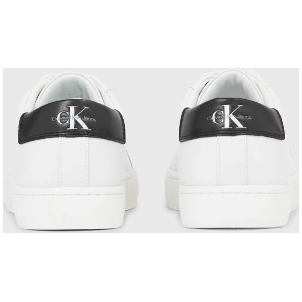 Calvin Klein - Ανδρικά Sneakers Classiccuplowlaceup Lth Ml YM0YM00491-YAF Λευκό