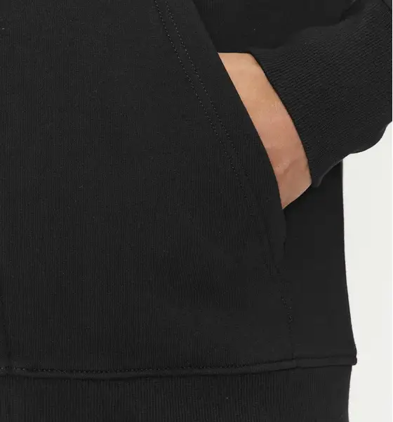 Calvin Klein - Ανδρική Ζακέτα Institutional Zip Through Hood με Φερμουάρ και Κουκούλα Regular Fit J30J325148-BEH Μαύρο J30J325148-BEH