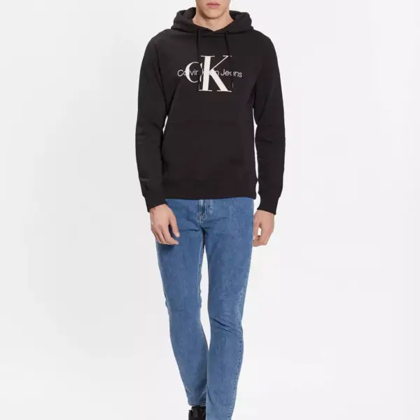 Calvin Klein - Ανδρικό Seasonal Monogram Φούτερ J30J320805-BEH Μαύρο J30J320805-BEH