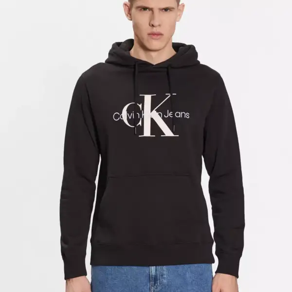 Calvin Klein - Ανδρικό Seasonal Monogram Φούτερ J30J320805-BEH Μαύρο