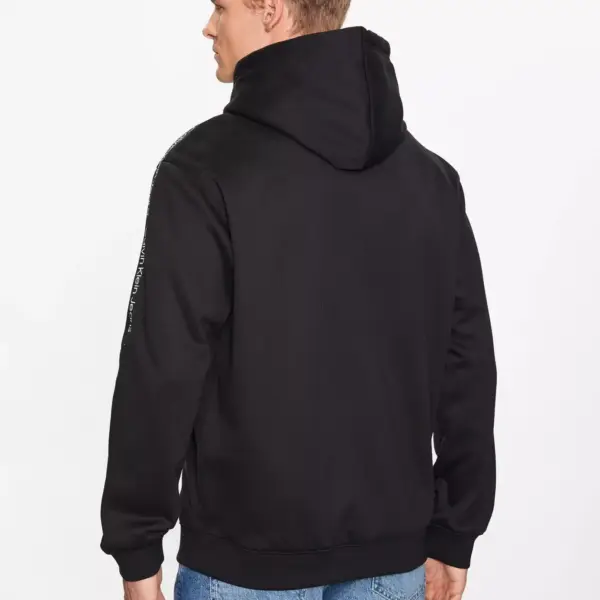 Calvin Klein - Ανδρικό Φούτερ Με Κουκούλα και Τσέπες J30J323429-BEH Μαύρο J30J323429-BEH
