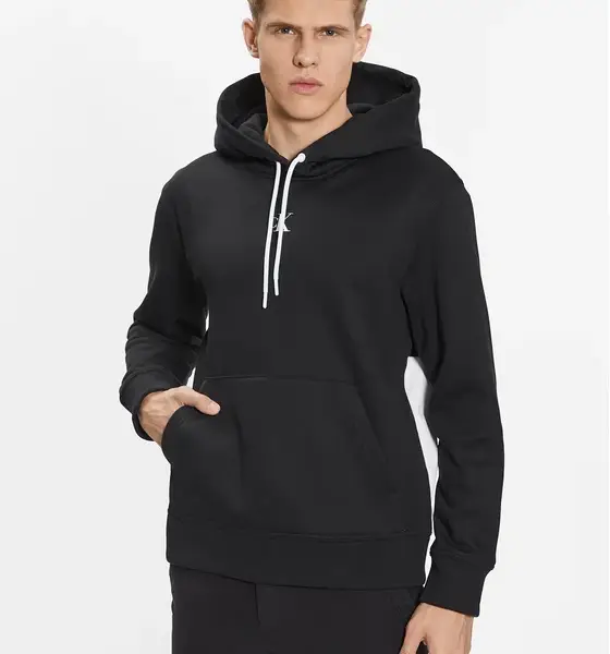 Calvin Klein - Ανδρικό Φούτερ με Κουκούλα J30J323435-BEH Μαύρο