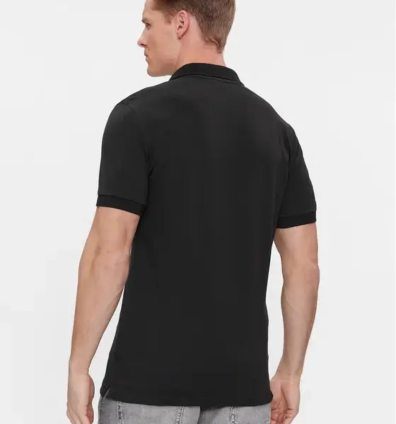 Calvin Klein - Badge Ανδρική Μπλούζα Κοντομάνικη Polo J30J325269-BEH Μαύρο