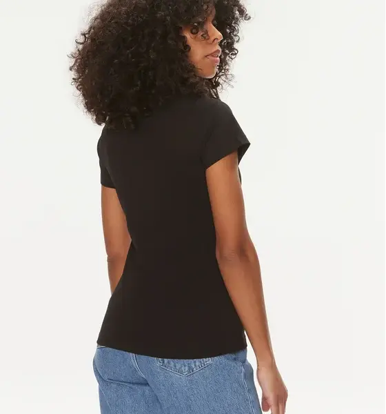 Calvin Klein - Jeans T-Shirt Satin Gradient Ck Tee Slim Fit J20J222343-0GO Μαύρο J20J222343-0GO