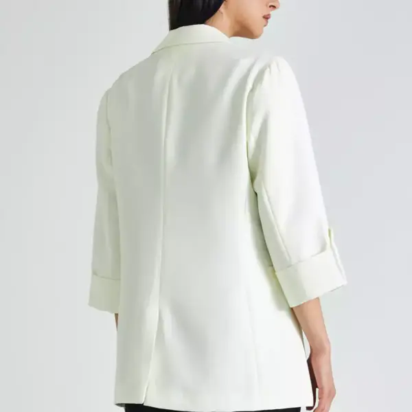 Cento - Blazer essentials σε ίσια γραμμή 1502902-100 Λευκό 1502902-100