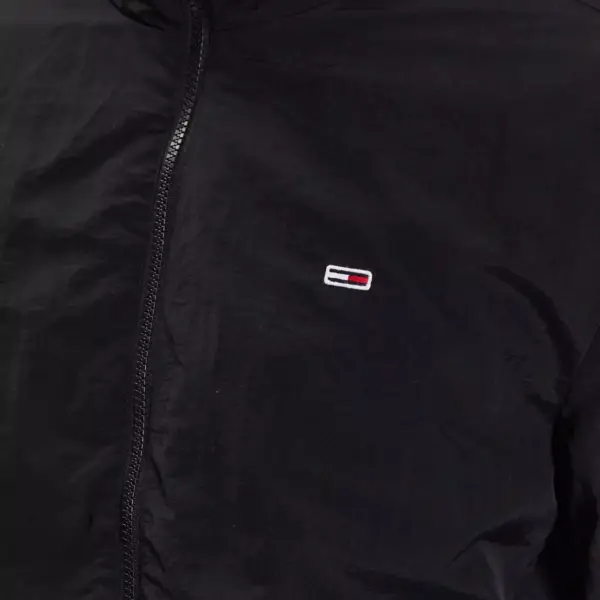 Tommy Hilfiger - Ανδρικό Μπουφάν Αντιανεμικό DM0DM15916-BDS Μαύρο DM0DM15916-BDS