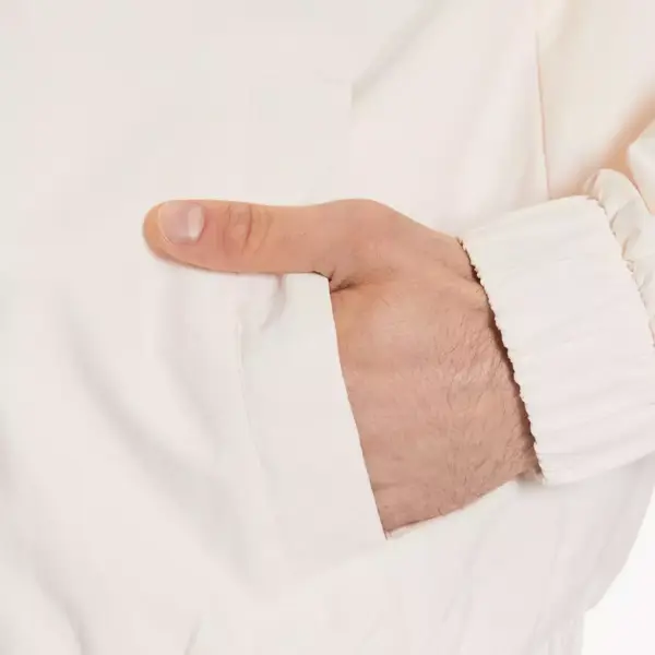 Tommy Hilfiger - Ανδρικό Μπουφάν Αντιανεμικό DM0DM15916-YBH Εκρού DM0DM15916-YBH