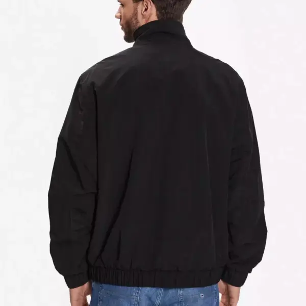 Tommy Hilfiger - Ανδρικό Μπουφάν Αντιανεμικό DM0DM15916-BDS Μαύρο DM0DM15916-BDS