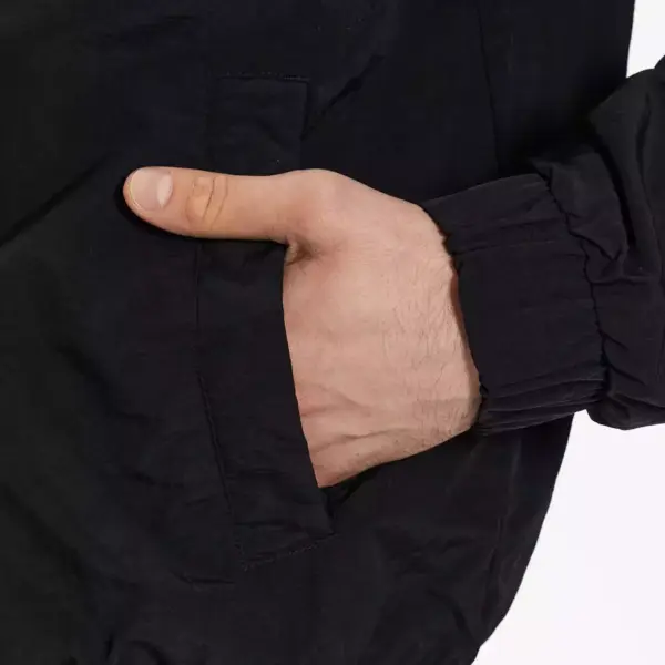 Tommy Hilfiger - Ανδρικό Μπουφάν Αντιανεμικό DM0DM15916-BDS Μαύρο DM0DM15916-BDS