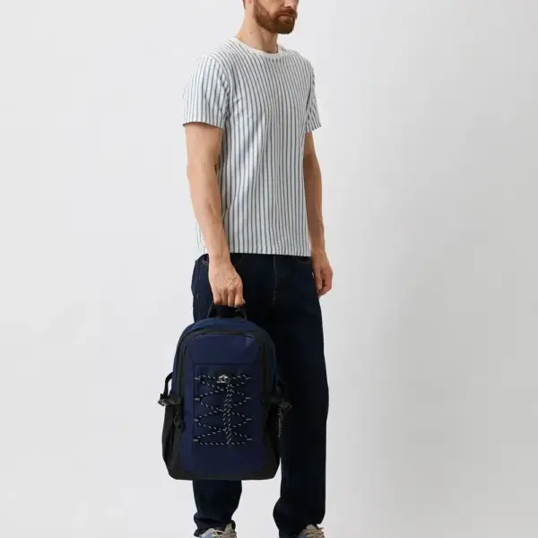 La Martina - Ανδρικό Υφασμάτινο Σακίδιο Πλάτης LMZA01173T Μπλε LMZA01173T-BLUE