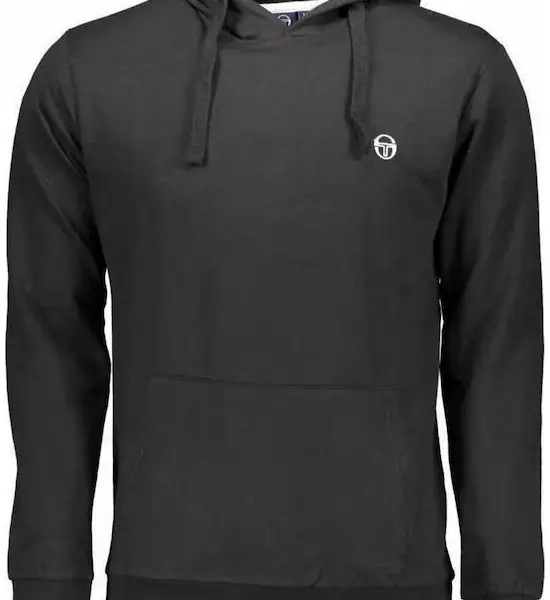 Sergio Tacchini - Ανδρικό Φούτερ με Κουκούλα και Τσέπες 103-10002-0002 Μαύρο