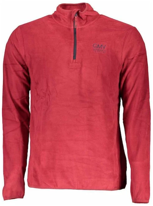 Gian Marco Venturi - Foglia Ανδρική Μπλούζα με Φερμουάρ Μακρυμάνικη AUF4273-FOGLIA-DARK-RED Κόκκινο AUF4273-FOGLIA-DARK-RED