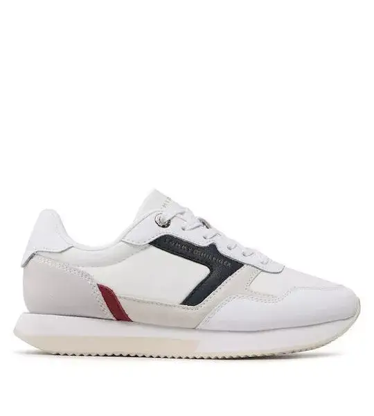 Tommy Hilfiger Th Runner Γυναικεία Sneakers FW0FW06947-0K9 Λευκό