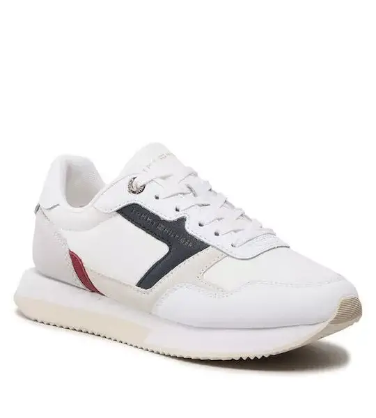 Tommy Hilfiger Th Runner Γυναικεία Sneakers FW0FW06947-0K9 Λευκό FW0FW06947-0K9