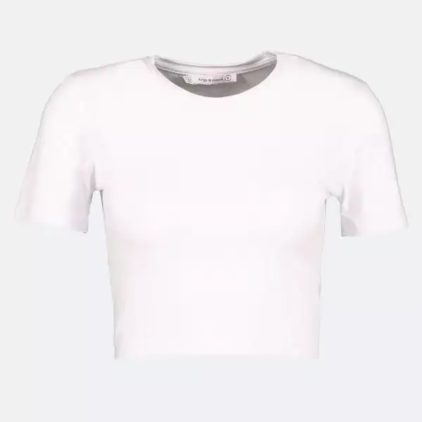 Kings & Clowns - Γυναικείο T-shirt Regular Fit Λευκό 42920199