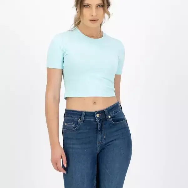 Kings & Clowns - Γυναικείο T-shirt Regular Fit Πετρόλ